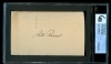 Pete Reiser 3x5 Autograph (Brooklyn Dodgers)